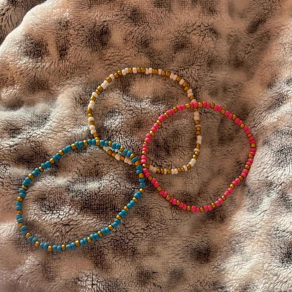 Colorful Beaded Bracelets Set